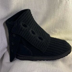 UGG Black Knit Boots